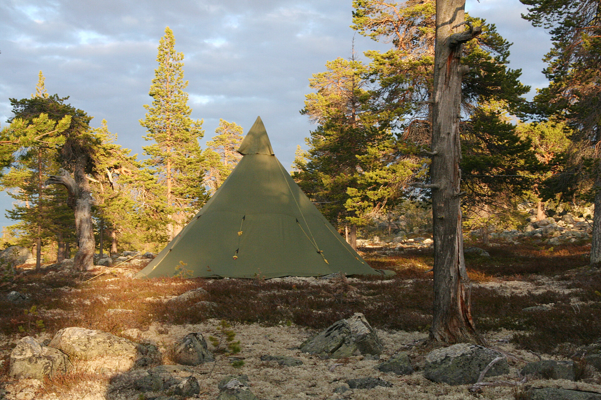 tipi abendlicht